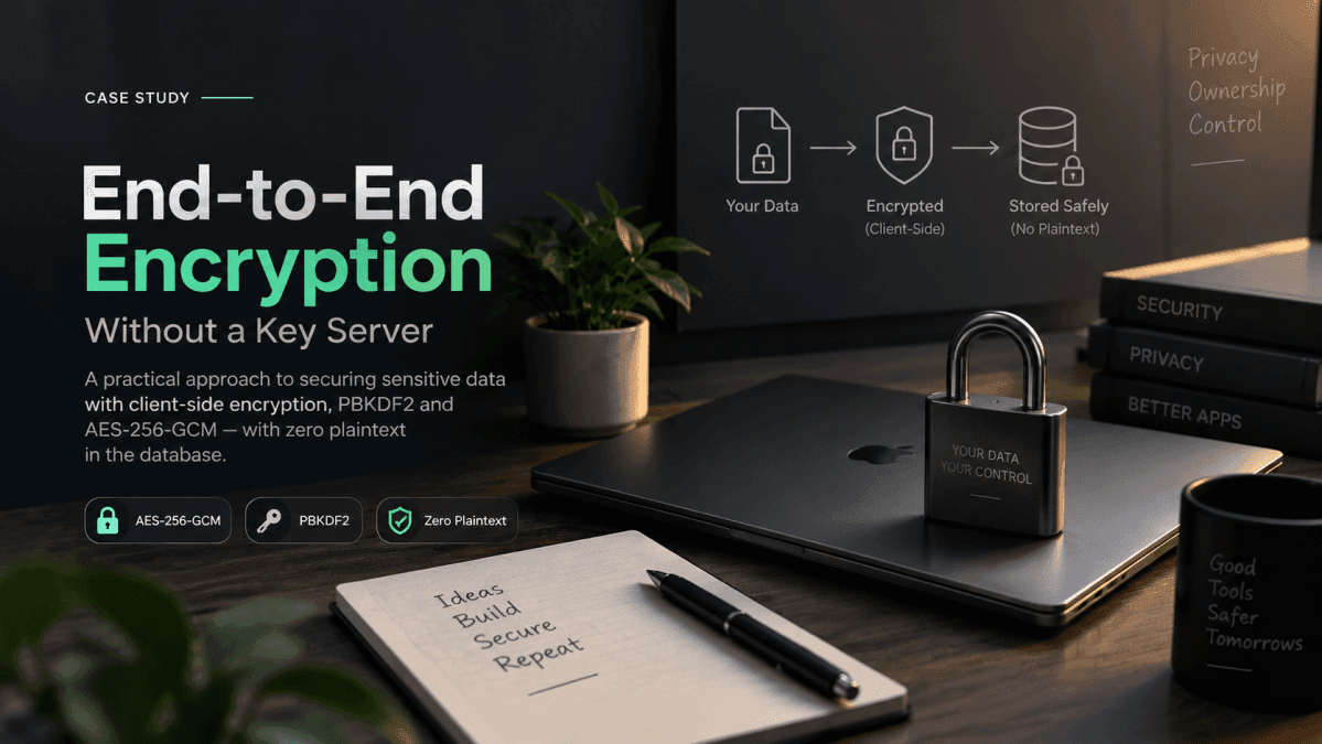 End-to-End Encryption Without a Key Server - Case study cover image