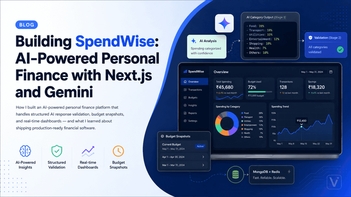 Building SpendWise: AI-Powered Personal Finance with Next.js and Gemini - Cover image