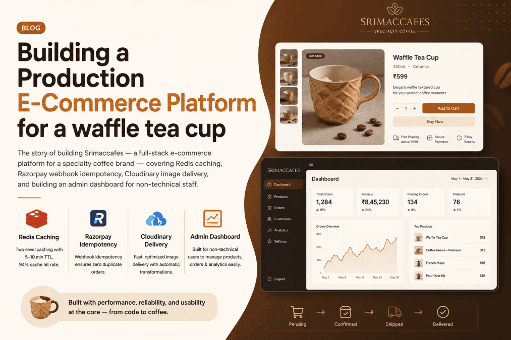 Building a Production E-Commerce Platform for a Waffle cup - Cover image