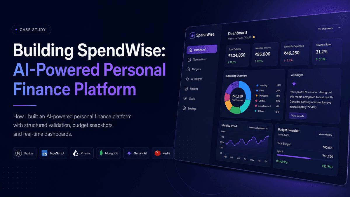 SpendWise: AI-Powered Personal Finance with Structured Validation cover