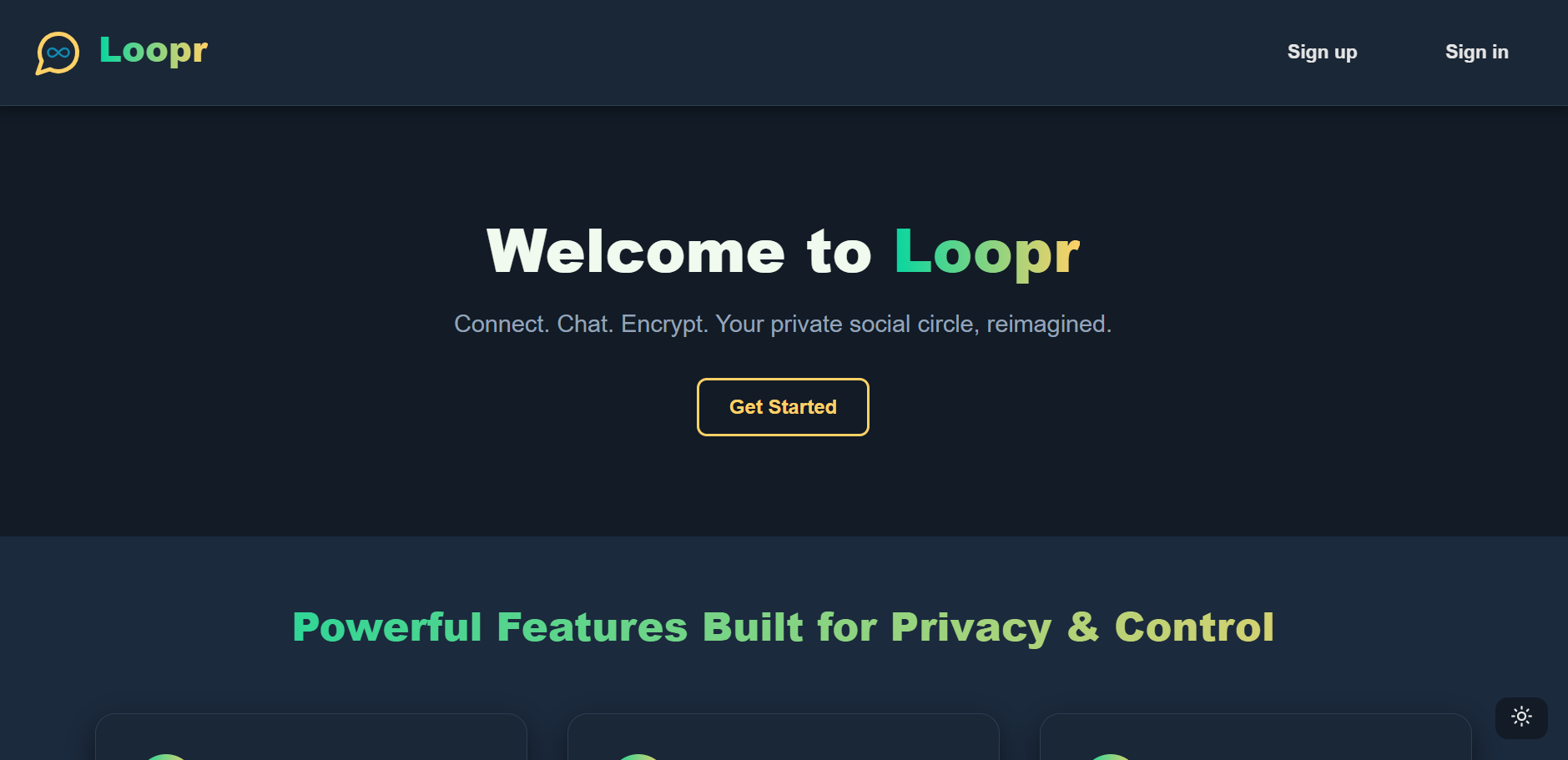 Loopr - Secure Chat Application