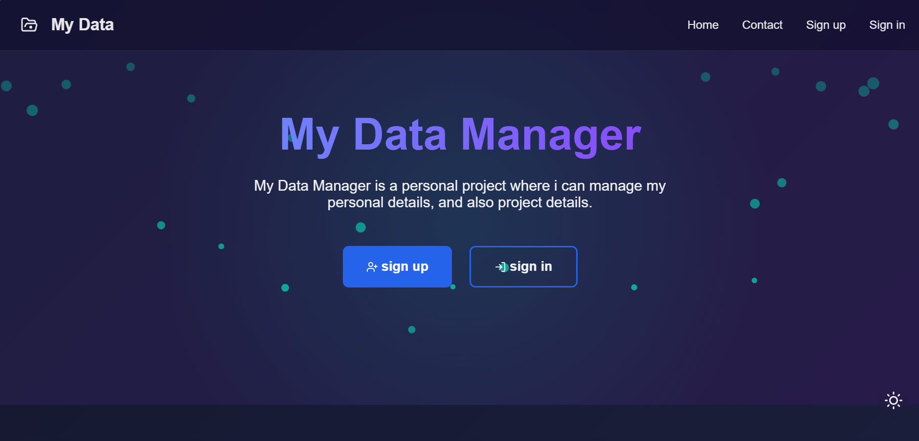 My Data Manager